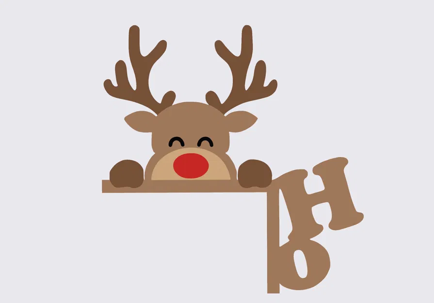 Trang Trí Khung Cửa Tuần Lộc Giáng Sinh Dễ Thương - Image 2