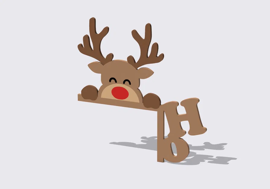 Trang Trí Khung Cửa Tuần Lộc Giáng Sinh Dễ Thương - Image 3