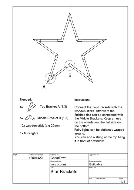 Star Brackets - LED Star - Image 2