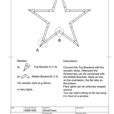 Star Brackets - LED Star