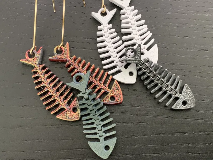 Mẫu Bông Tai Xương Cá Khớp Nối - Image 1