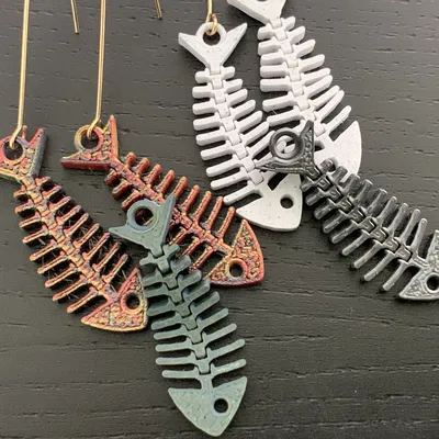 Mẫu Bông Tai Xương Cá Khớp Nối