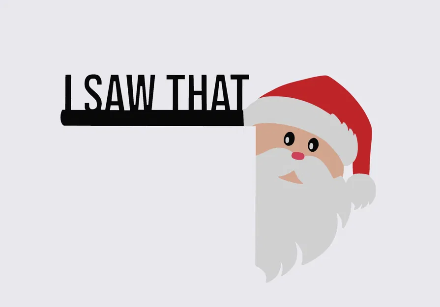 Trang trí khung cửa Ông già Noel lén lút - Image 2