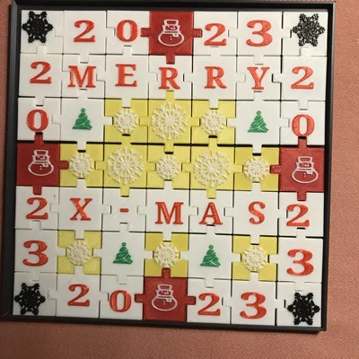 X-MAS Puzzle và Happy New Year Puzzle