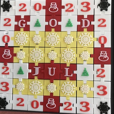 X-MAS Puzzle và Happy New Year Puzzle