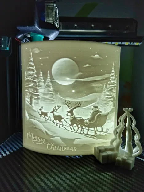 Lithophane Merry Christmas - Thiệp Chúc Mừng - Image 3