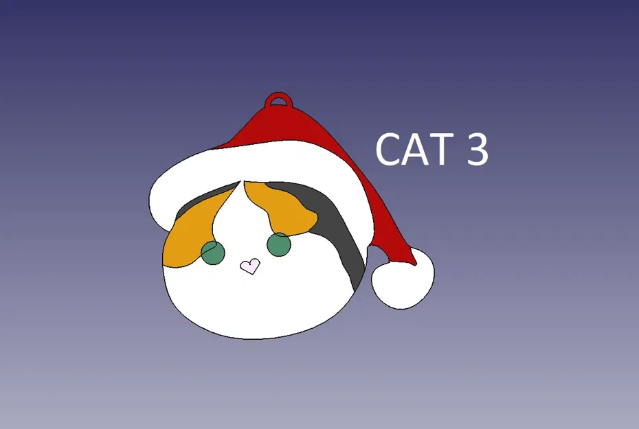 Đồ trang trí Giáng Sinh hình Mèo - Image 4