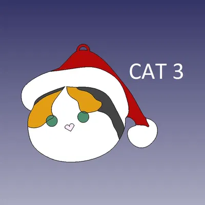 Đồ trang trí Giáng Sinh hình Mèo