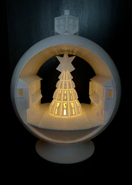 Hộp Tuyết Trang Trí Nến - Thị Trấn Giáng Sinh - Image 1