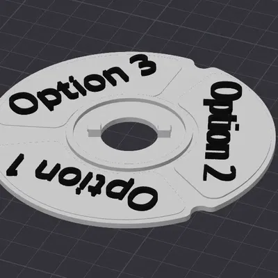 Bánh Xe Chữ Trống (Bộ Chọn Trạng Thái Máy Rửa Chén)