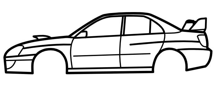 CarSilhouette - Subaru Impreza STI (2003) - Image 1