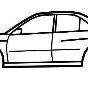 CarSilhouette - Subaru Impreza STI (2003)