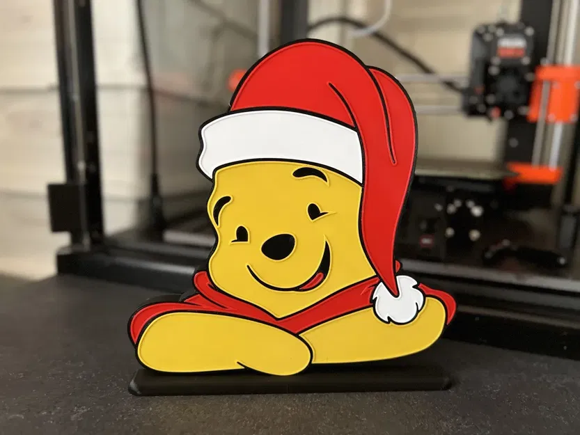 Móc trang trí cửa sổ Winnie the Pooh Giáng sinh - Image 1