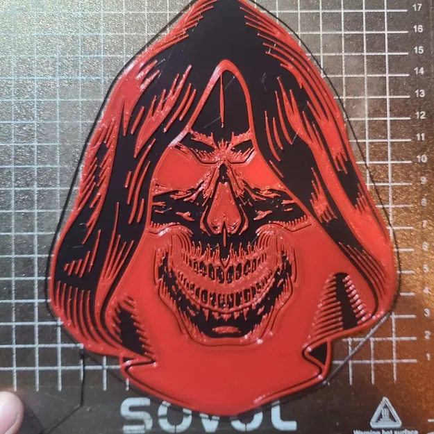 Tranh Treo Tường Logo Đầu Lâu Có Mũ Trùm - Image 1