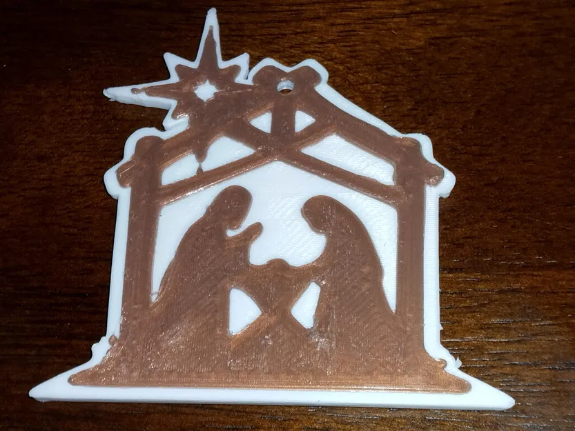 Móc Trang Trí Giáng Sinh Cảnh Chúa Giáng Sinh - Image 1