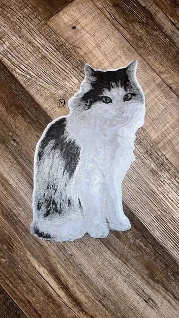 Mèo Đen Trắng (In Đa Sắc Màu) / Mèo Đen Trắng Hueforge - Image 1