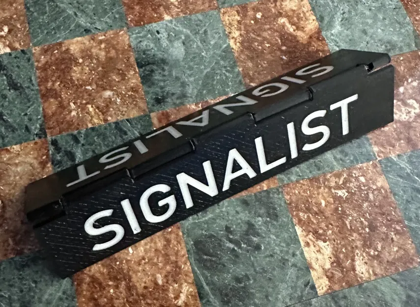 Foldable Desk Name Plate - parametric - Image 1