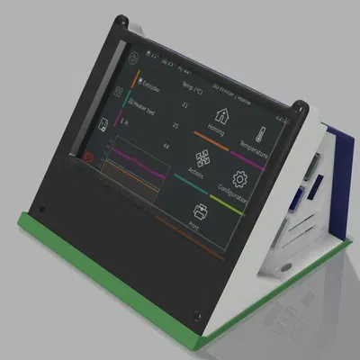 Case BTT PiTFT50 v2.1 với Raspberry Pi và Quạt 4010 (Màn hình Klipper)