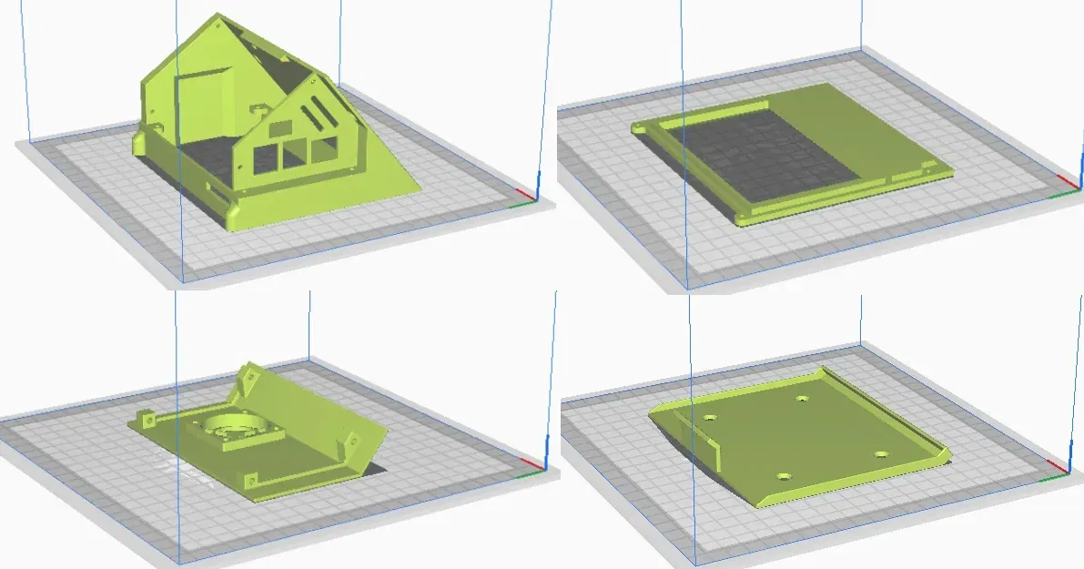 Case BTT PiTFT50 v2.1 với Raspberry Pi và Quạt 4010 (Màn hình Klipper) - Image 2