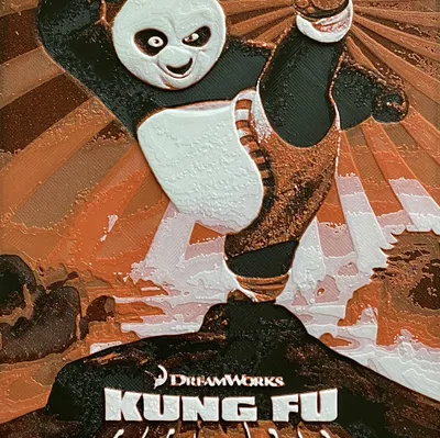 Mô Hình Poster Gấu Po Kungfu - HUEFORGE