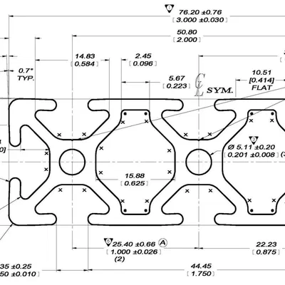 Nắp Bịt Cho Thanh Nhôm EX-1030