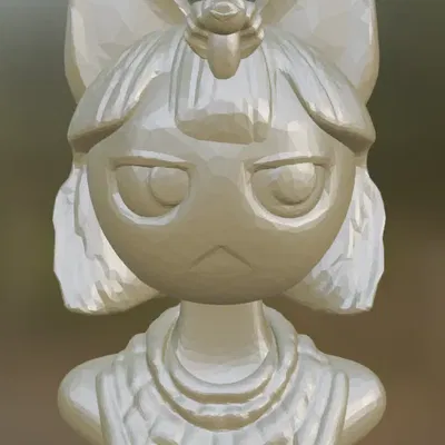 Tượng Bán Thân Ankha - Animal Crossing