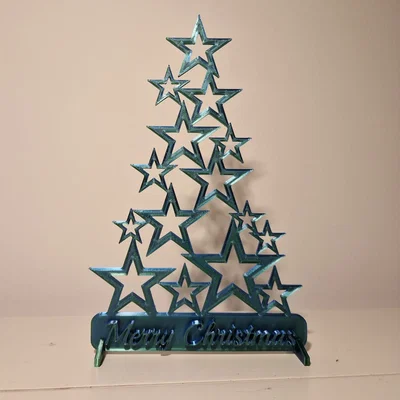 Christmas tree made out of stars