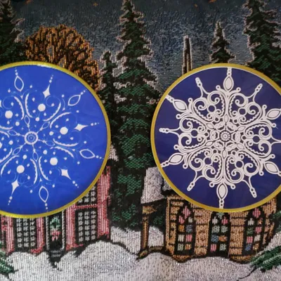 Đế Lót Ly Hình Bông Tuyết