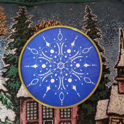 Đế Lót Ly Hình Bông Tuyết