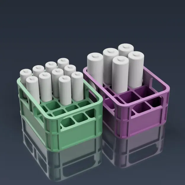 Thùng Đựng Pin Kiểu Bia (AA/AAA) - Image 2