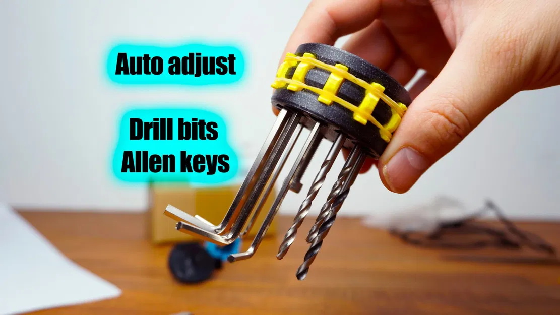 Kệ Giữ Lục Giác & Mũi Khoan Tự Điều Chỉnh - Dụng Cụ In 3D - Image 1