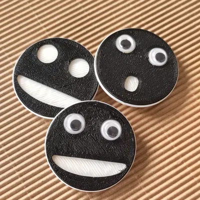 Bộ Trực Quan Hóa Extruder - Mắt Kính Lồi - Biểu Cảm Cười