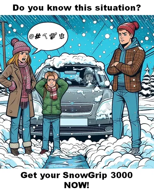 SnowGrip 3000 - Giải Pháp Chống Trượt Tích Hợp Cây Cạo Băng - Image 2