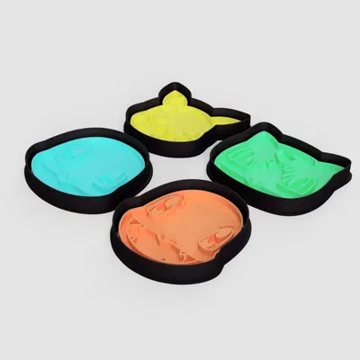 Cookie Cutters - Kanto Starters Pokemon Faces