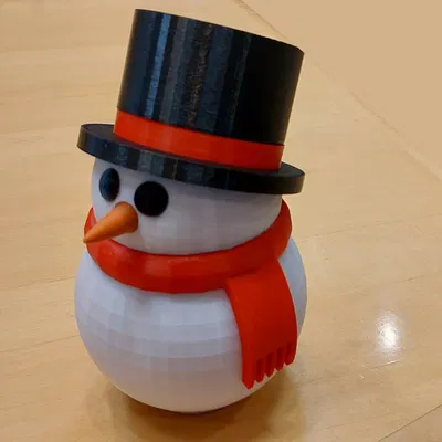 Hộp Đựng Kẹo Hình Người Tuyết