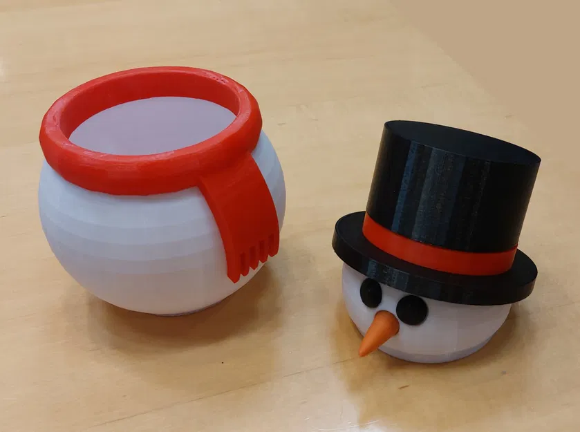 Hộp Đựng Kẹo Hình Người Tuyết - Image 2