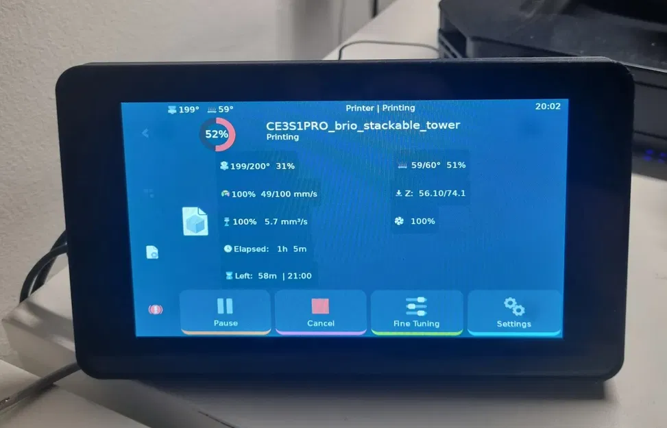 Chân đế màn hình Raspberry Pi 7 inch - Image 1