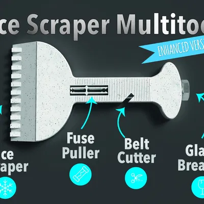 Dụng cụ đa năng 4 trong 1 cào băng (Công dụng an toàn)