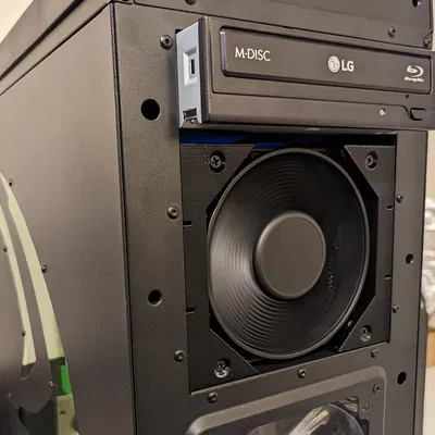 Ngàm Gắn Quạt 120mm Cho Khay Ổ Đĩa 5.25"