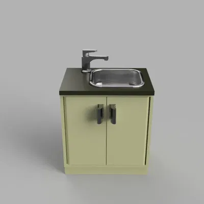 Doll House Kitchen Sink 1:12