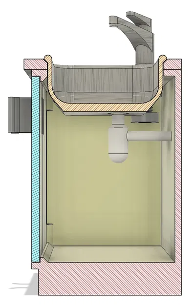Doll House Kitchen Sink 1:12 - Image 2