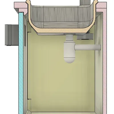 Doll House Kitchen Sink 1:12