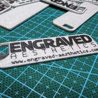 Móc Khóa Logo Engraved Aesthetics LLC