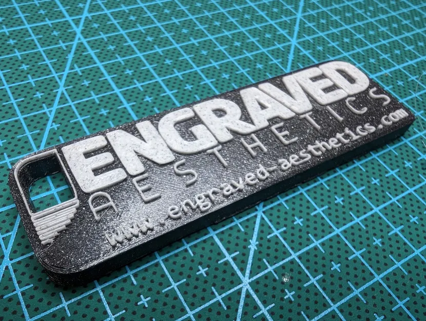 Móc Khóa Logo Engraved Aesthetics LLC - Image 2