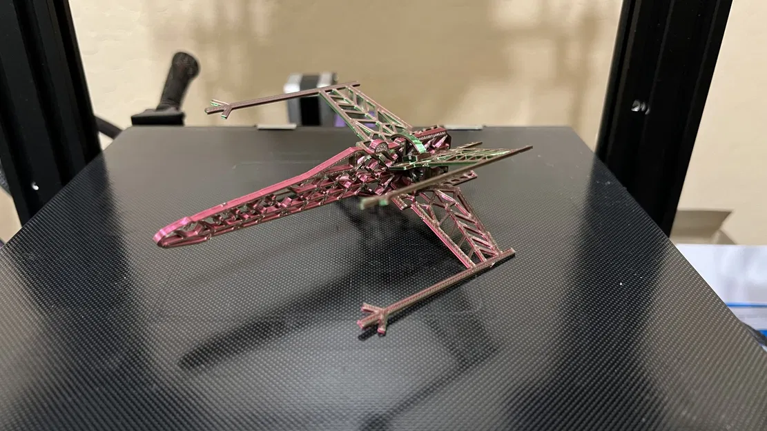 Snowflake X-Wing Kit Card Christmas Ornament - Lightweight - Image 1