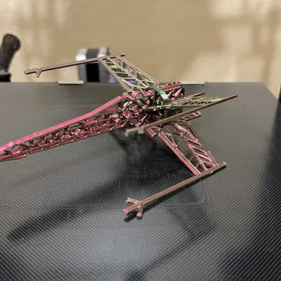 Snowflake X-Wing Kit Card Christmas Ornament - Lightweight