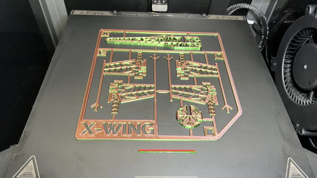 Snowflake X-Wing Kit Card Christmas Ornament - Lightweight - Image 2