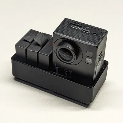 Khay Đựng Camera Mini & 3 Pin Gridfinity 1x2x1/2