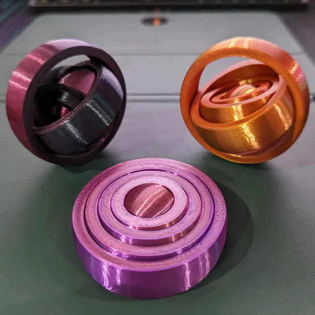 Spinny rotating rings fidget toy - Image 1