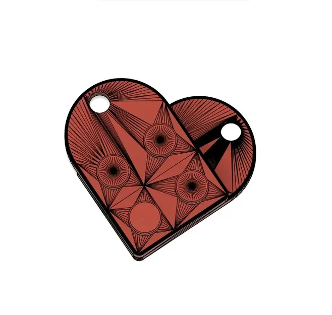 Heart keychain LEGO style - Image 1